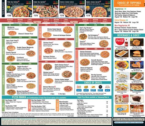 domino's menu with prices and pictures